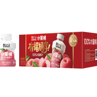 轻上 水蜜桃汁水果桶220ml*10瓶