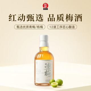红动 梅酒 青梅酒梅子酒果酒低度酒甜酒冰梅酒微醺小酒 350ml*1瓶