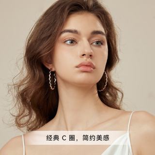 ARSIS 流光系列 粼境波光耳钉小号 100062943498