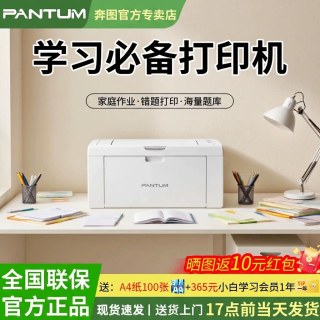 奔图 P2210W黑白激光打印机学习必备无线wifi手机连接小型迷你a4家庭学生作业试卷办公室批量打印顺丰包邮