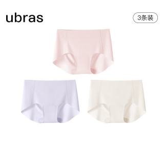 Ubras 抗菌 女士内裤 冷桃粉色+柔灰紫色+燕麦奶色