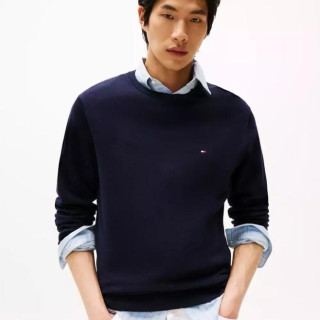 TOMMY HILFIGER 男士纯棉圆领针织衫