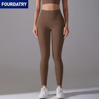FOURDATRY 新款免穿内裤无尴尬线高腰紧身裸感九分裤运动