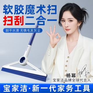 BOOMJOY 魔术扫把家用浴室刮水刮板卫生间拖地扫地两用神器 软胶刮水器1把