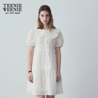 PLUS会员：TEENIE WEENIE 小熊夏装公主裙连衣裙法式可爱娃娃裙女白色裙子 白色 160/S