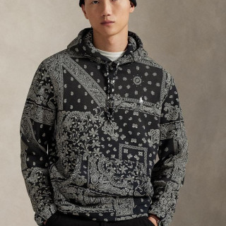 RALPH LAUREN Bandanna-Print Fleece Hoodie