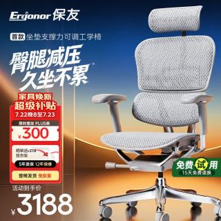 Ergonor 保友金豪E2 Pro人体工学椅 办公椅电脑椅 银白网