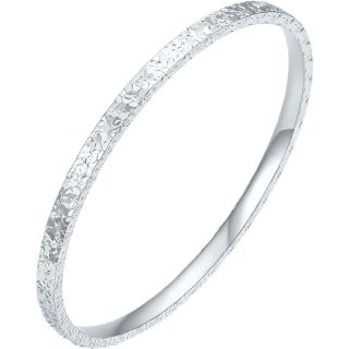 周六福 碎碎冰银手镯 54mm D1014156