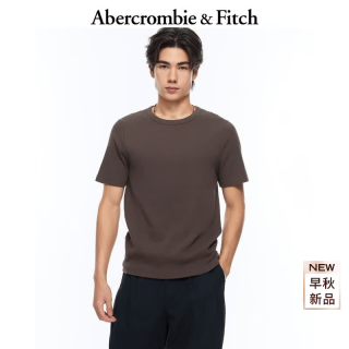 Abercrombie & Fitch 美式复古经典白色多色简修身短袖T恤26夏秋男装