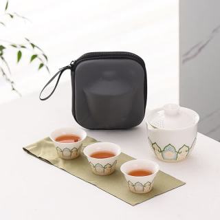棠门 旅行户外简易陶瓷便携快客杯
