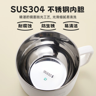 双枪 304不锈钢泡面碗 学生上班族食品级饭盒1.3L大容量