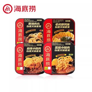海底捞 HI 海底捞 自煮自热火锅 275g*4盒 麻辣酥肉+番茄酥肉+香辣肉丸+老成都