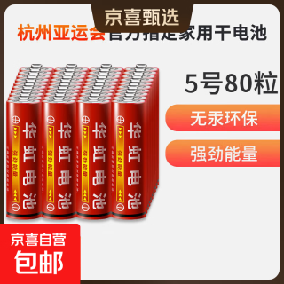 华虹 HUAHONG）5号/7号电池五号七号碳性干电池适用于耳温枪/血压计/血糖仪/鼠标等 5号80粒