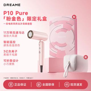追觅 折叠便携高速吹风机P10 Pure负离子护发静音速干强力电吹风筒