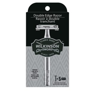 Wilkinson 男士安全剃须刀 金属长手柄 5层刀头
