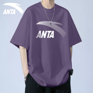 移动端：安踏 运动生活男款短袖T恤952428107-219499