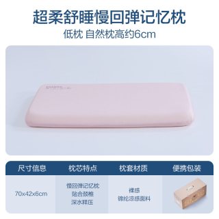 富安娜 记忆棉枕头护颈椎助睡眠慢回弹深睡成人记忆枕女生家用枕芯