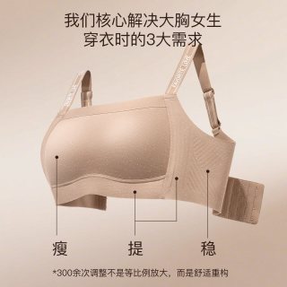 婷美 挚爱系列 大胸显小文胸 TMW26106-A
