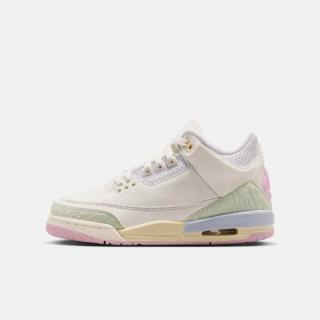 AIR JORDAN Jordan AIR JORDAN 3 RETRO OG BG实战抗扭缓震中帮中大童篮球鞋