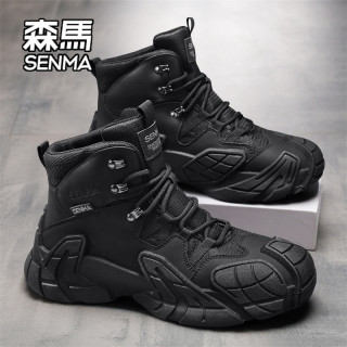 森马 SENMA/森马男鞋2026夏季登山鞋徒步防水耐磨高帮靴户外休闲运动鞋
