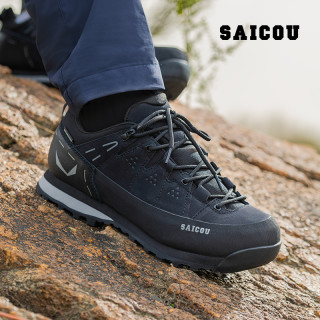 Saicou/赛固户外登山鞋野外冬季防水爬山低帮透气运动鞋男