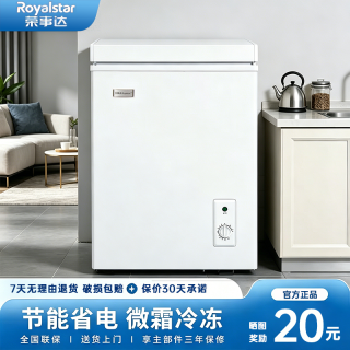 荣事达 29-300升冰柜家用小型微霜冷冻大容量节能冷柜商用节能低噪