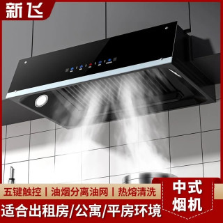 新飞 出租房大吸力抽油烟机家用厨房中式小型自动清洗排脱吸油烟机