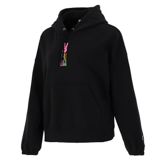PUMA 女装秋季运动服舒适跑步宽松休闲卫衣套头衫533049-01