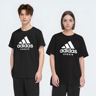 adidas 2026年热卖款男女圆领跑步健身运动休闲短袖T恤