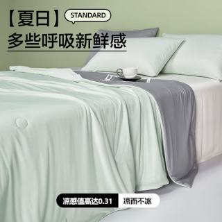 无印良品 A类凉感夏凉被冰丝夏被四件套200x230cm