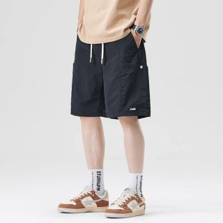 马登 夏季日常穿搭工装男士短裤夏季美式宽松五分裤运动休闲百搭裤子品质通勤男装