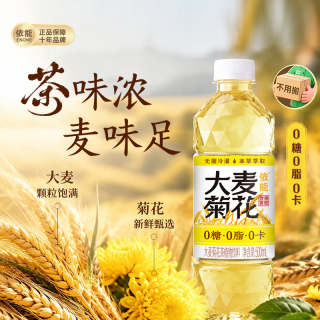 依能 大麦菊花茶饮料 500ml*24瓶