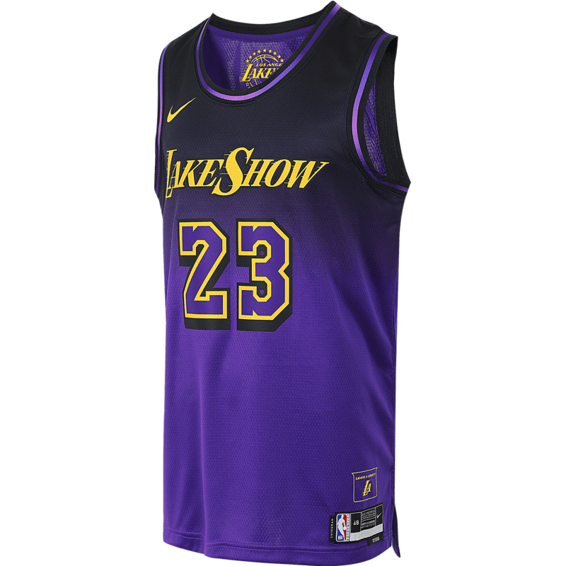 NIKE 詹姆斯洛杉矶湖人队24/25赛季球迷版男子篮球球衣