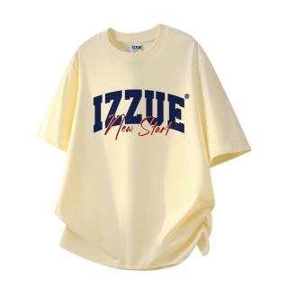 I.T IZZUE夏季短袖纯棉重磅印花圆领男士简约百搭套头时尚半袖男