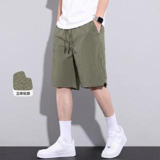 I.T izzue夏季薄款透气通勤休闲百搭男式直筒五分短裤男