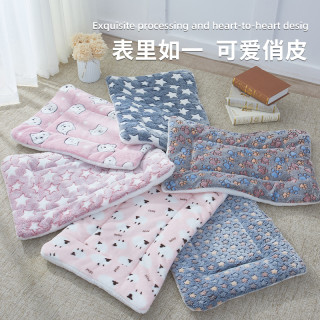 君哲宠具 宠物加厚睡垫狗窝秋冬猫窝四季通用垫子睡觉用宠物毛毯子猫咪冬季