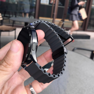 卡客风暴 海洋适用华为手表GT5pro表带4磁吸扣硅胶watch3小米9pro