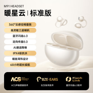 萨勒芬妮 蓝牙耳机   全景音效丨久戴舒适 超长续航丨超清通话丨AI降噪
