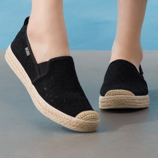 斯凯奇 女款休闲运动鞋 114046-BLK