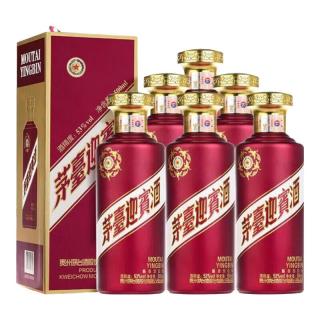 茅台 贵州大曲 紫迎宾 53%vol 酱香型白酒 500ml*6瓶