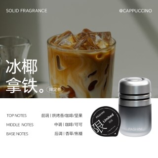 香百年 PASSIONNEE 帕世尼 JN-H 车载香薰固体香膏 钛空灰丨冰椰拿铁（季节限定）