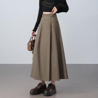 I.T it izzue半身裙春夏宽松显瘦百褶裙学院风休闲a字裙子女