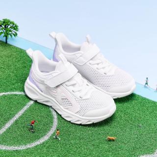 特步 耐磨防滑舒适大网透气女小童2026新品夏季魔术贴跑鞋