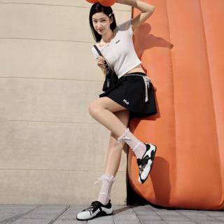 FILA 女鞋简约运动凉鞋女士时尚百搭芭蕾薄底鞋