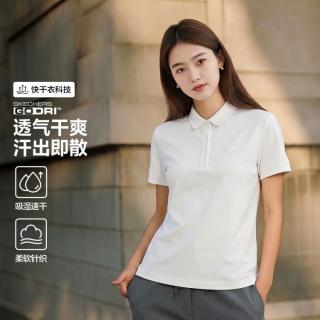 斯凯奇 26年夏季轻奢运动polo衫女短袖t恤女快干衣