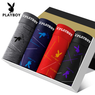 PLAYBOY 男士内裤 纯棉青年短裤 大码潮流薄款夏季透气凉感