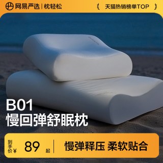 网易严选 记忆棉枕头护颈椎助睡眠单人男女学生宿舍颈椎枕专用枕芯