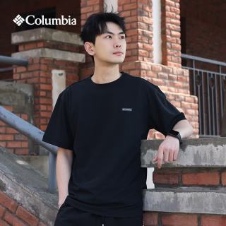 Columbia 26春夏新款哥伦比亚男士户外透气清凉冰感吸湿速干短袖T恤 AE8347 010 L