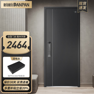 盼盼 防盗门别墅大门甲级家用安全门指纹锁子母门单门入户进户门 托莱多-单门-2050*960-外开 机