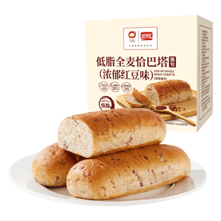 盼盼 全麦恰巴塔面包 红豆味 510g